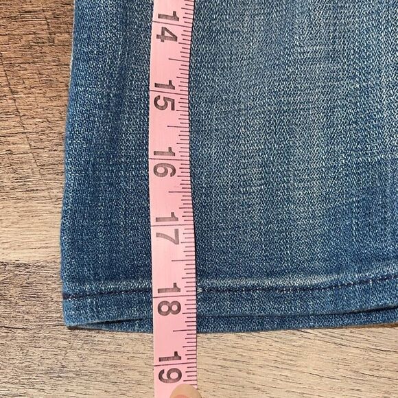 7 FOR ALL MANKIND BLUE FASHION OVERALL STRETCH DRESS MEDIUM‎ BROKEN Size 29 NWT - Picture 12 of 12